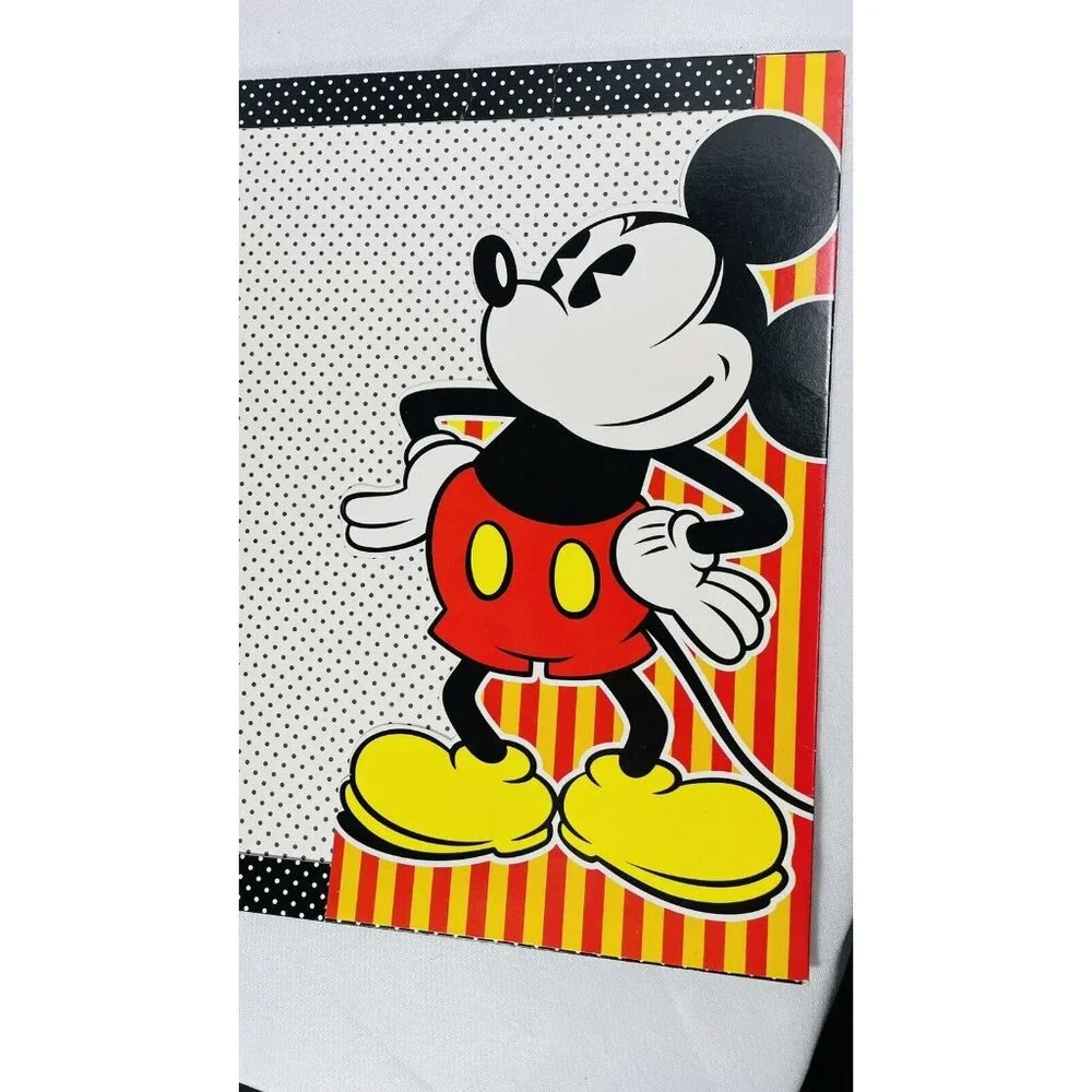 Disney Mickey Mouse Stuff Kids 3 Ring Folders For Binder Die-cut Unpunched Schoo